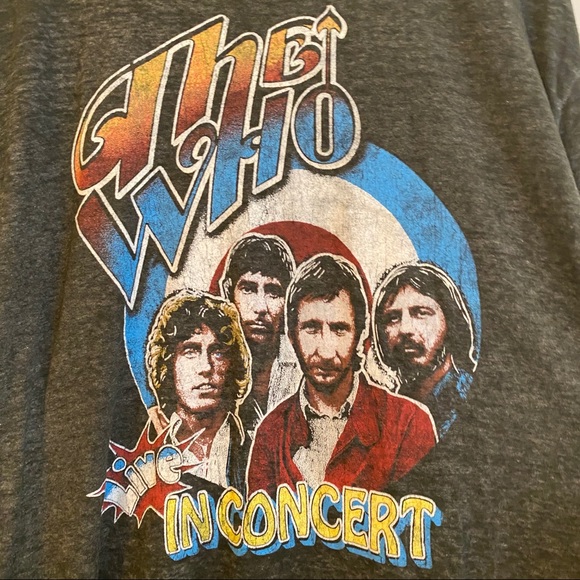 THE WHO Burnout 1975 Retro Vintage Style Band Tee - Picture 2 of 6
